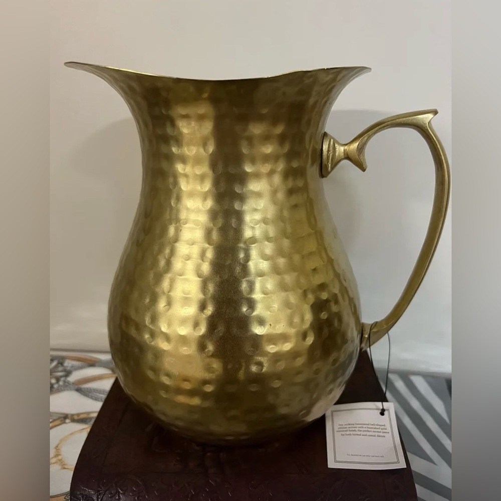 HAMMERED BELL PITCHER GOLD